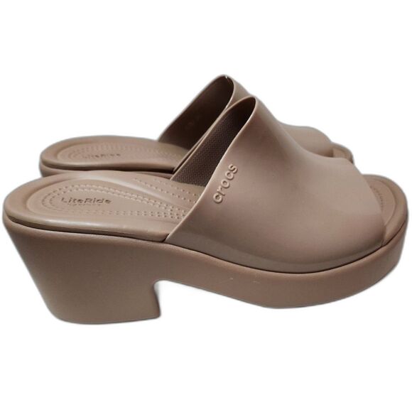 Crocs Brooklyn Slide High Shine Heel | Women's size 11 - Picture 1 of 10